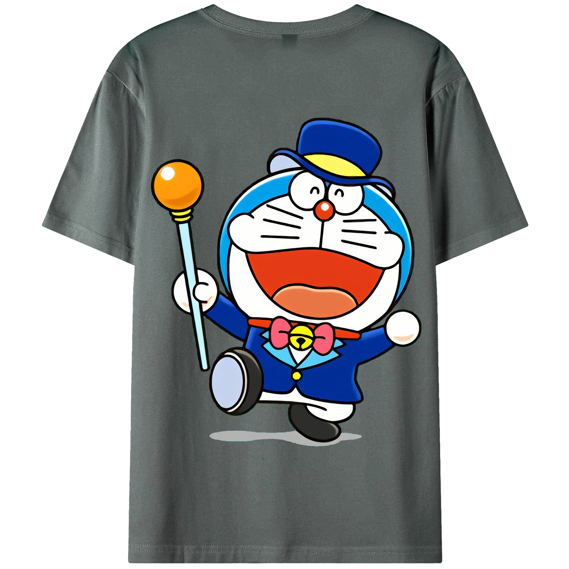 （画像用） ドラえもん Doraemon 綿100％半袖Tシャツ（背面プリント）